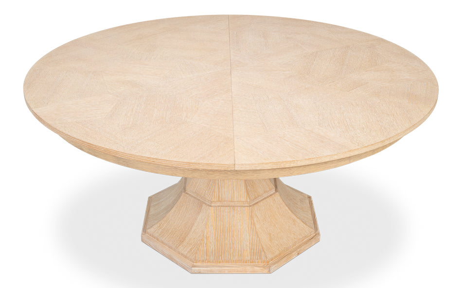 Giselle Jupe Table,Med,Bleached Oak by Sarreid Ltd - view 6
