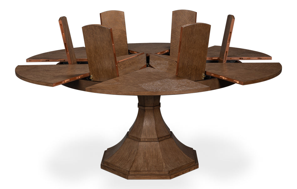 Giselle Jupe Table, Medium, Light Mink by Sarreid Ltd - view 3