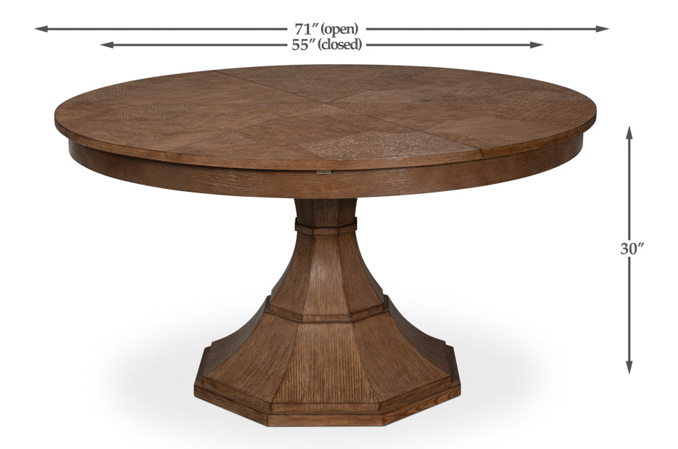 Giselle Jupe Table, Medium, Light Mink by Sarreid Ltd - view 6