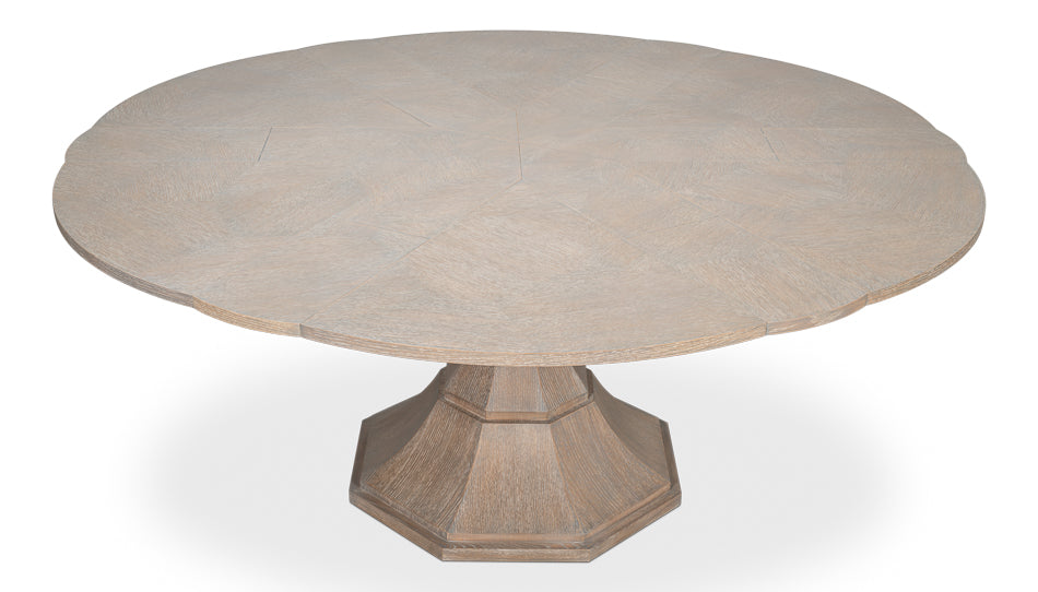 Giselle Jupe Table,Med,Moonskin by Sarreid Ltd - view 8