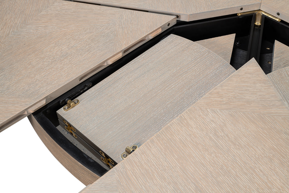 Giselle Jupe Table,Med,Moonskin by Sarreid Ltd - view 9