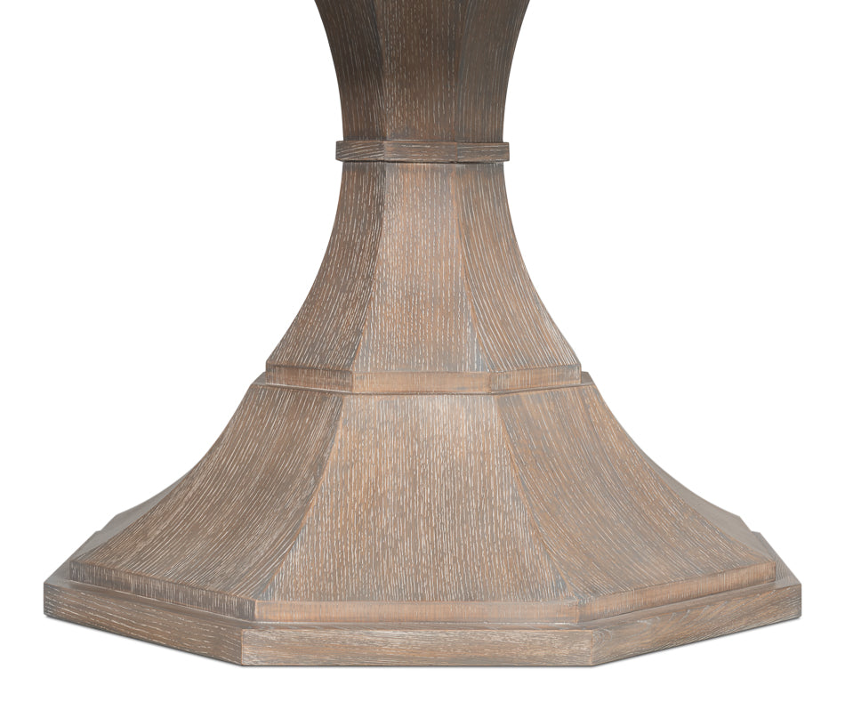 Giselle Jupe Table,Med,Moonskin by Sarreid Ltd - view 11