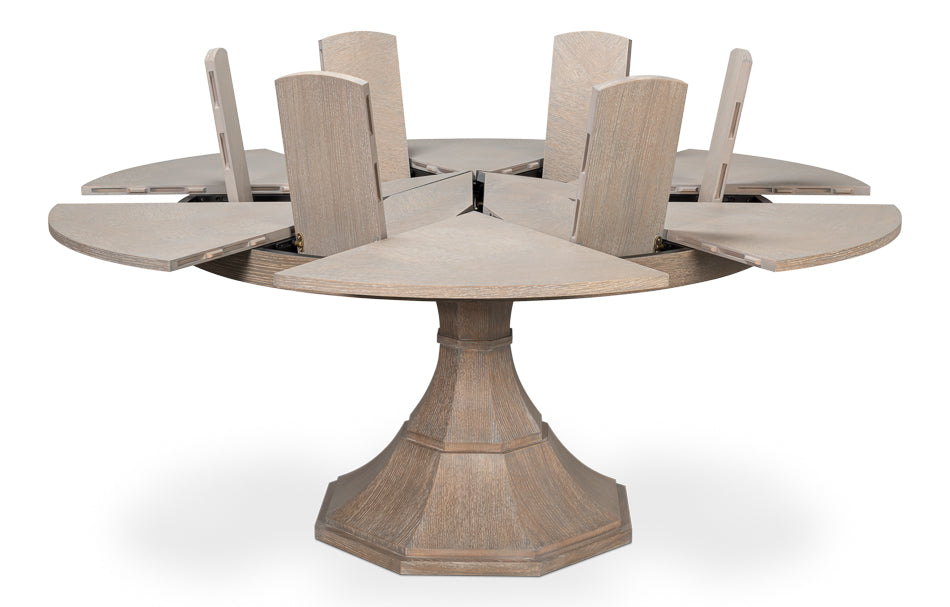 Giselle Jupe Table,Med,Moonskin by Sarreid Ltd - view 3