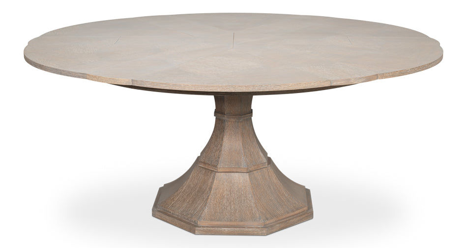 Giselle Jupe Table,Med,Moonskin by Sarreid Ltd - view 5