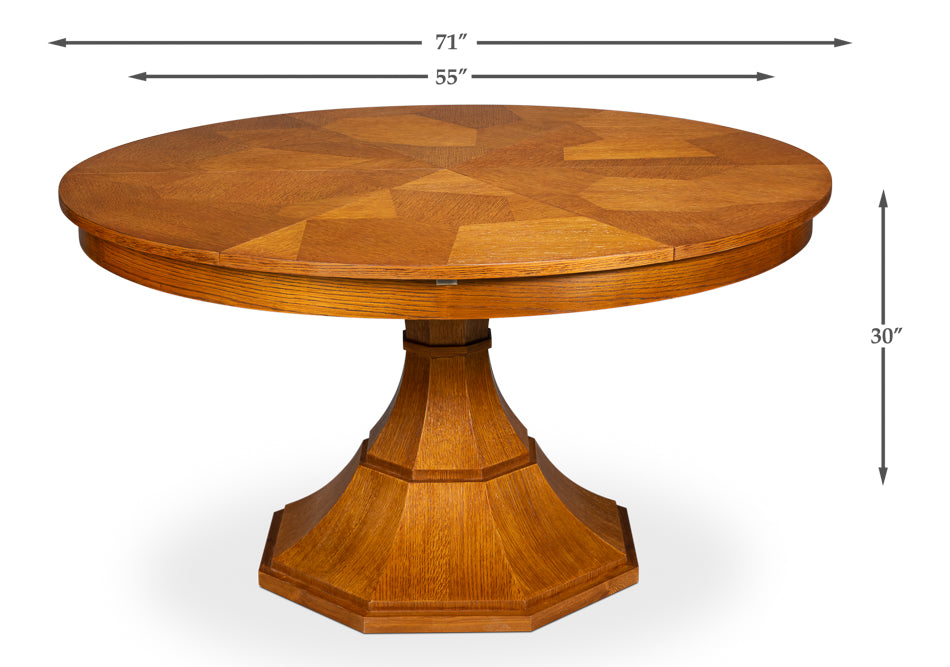 Giselle Jupe Table,Tobacco B,Medium by Sarreid Ltd - view 7