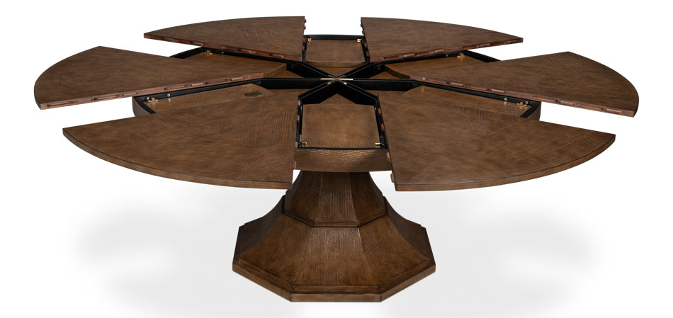 Giselle Jupe Dining Table, Lg, Lt Mink by Sarreid Ltd - view 9