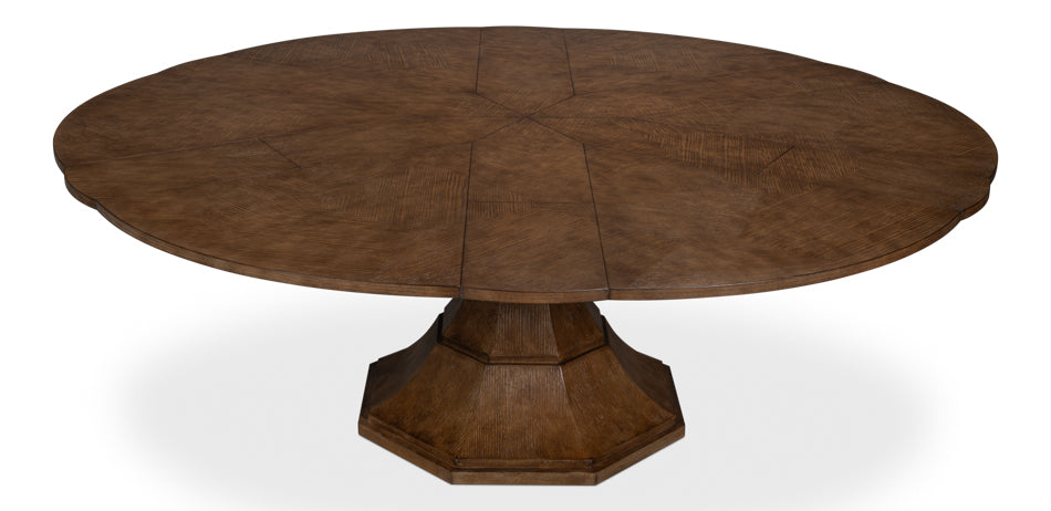 Giselle Jupe Dining Table, Lg, Lt Mink by Sarreid Ltd - view 10