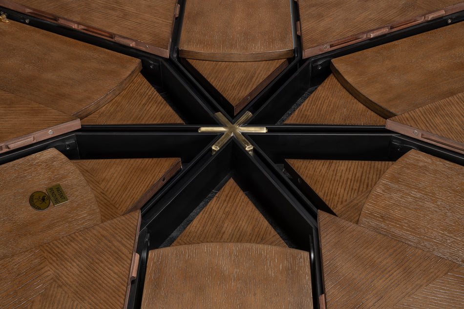 Giselle Jupe Dining Table, Lg, Lt Mink by Sarreid Ltd - view 11