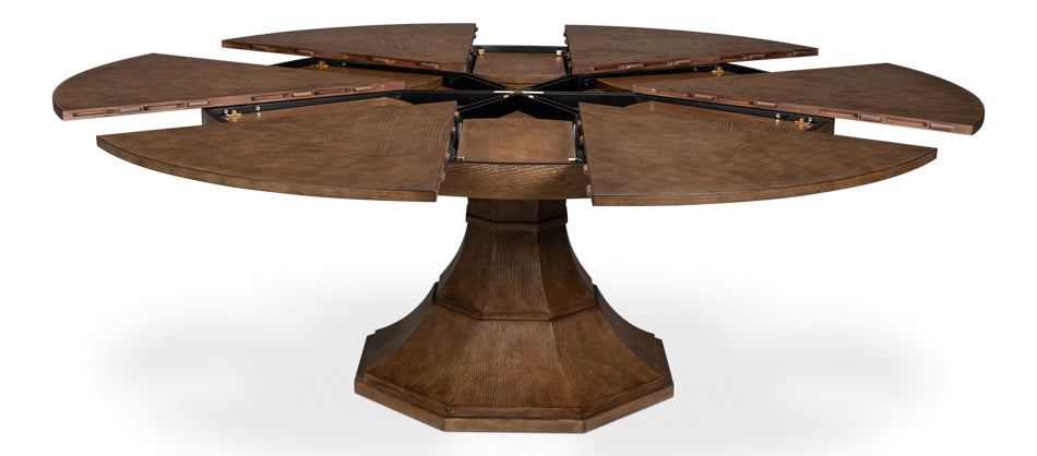 Giselle Jupe Dining Table, Lg, Lt Mink by Sarreid Ltd - view 2
