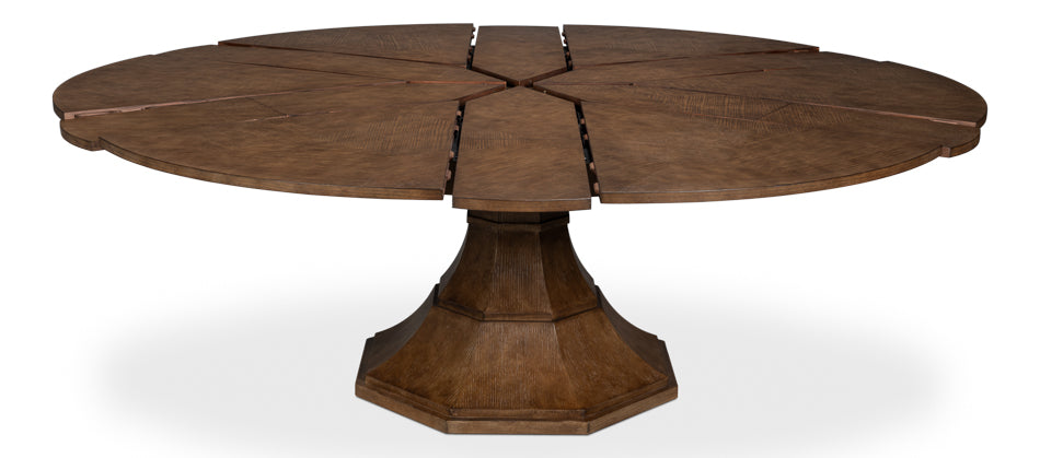Giselle Jupe Dining Table, Lg, Lt Mink by Sarreid Ltd - view 4