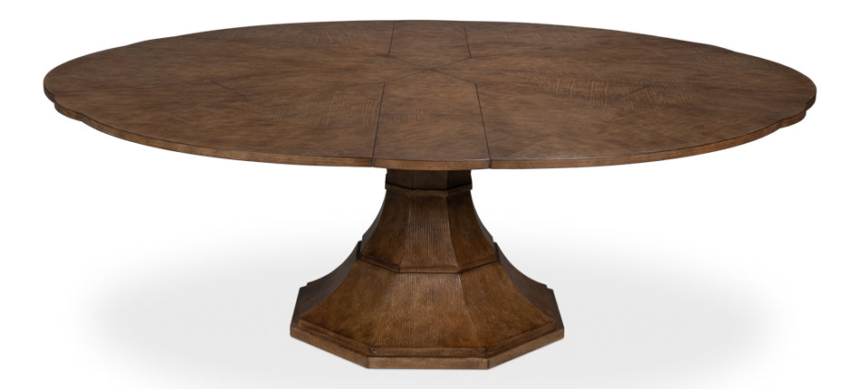 Giselle Jupe Dining Table, Lg, Lt Mink by Sarreid Ltd - view 5