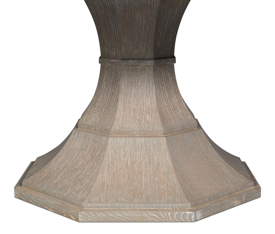 Giselle Jupe Table,Large,Moonskin by Sarreid Ltd - view 11
