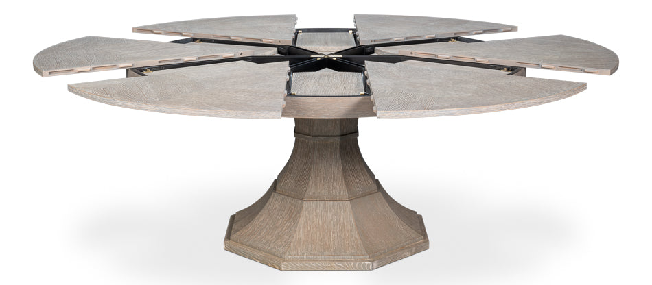 Giselle Jupe Table,Large,Moonskin by Sarreid Ltd - view 2