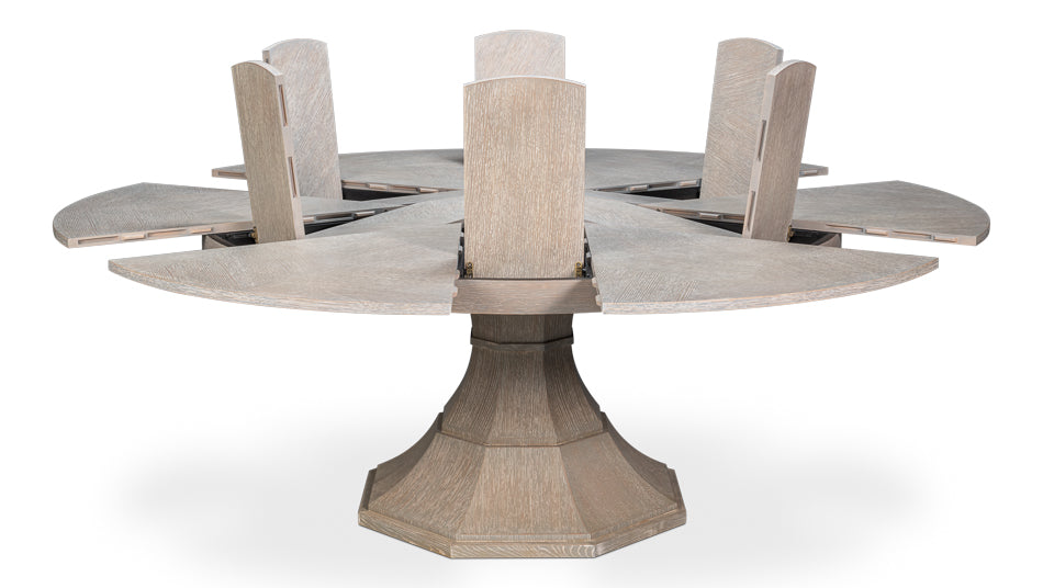 Giselle Jupe Table,Large,Moonskin by Sarreid Ltd - view 3
