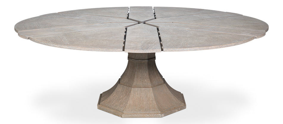Giselle Jupe Table,Large,Moonskin by Sarreid Ltd - view 4