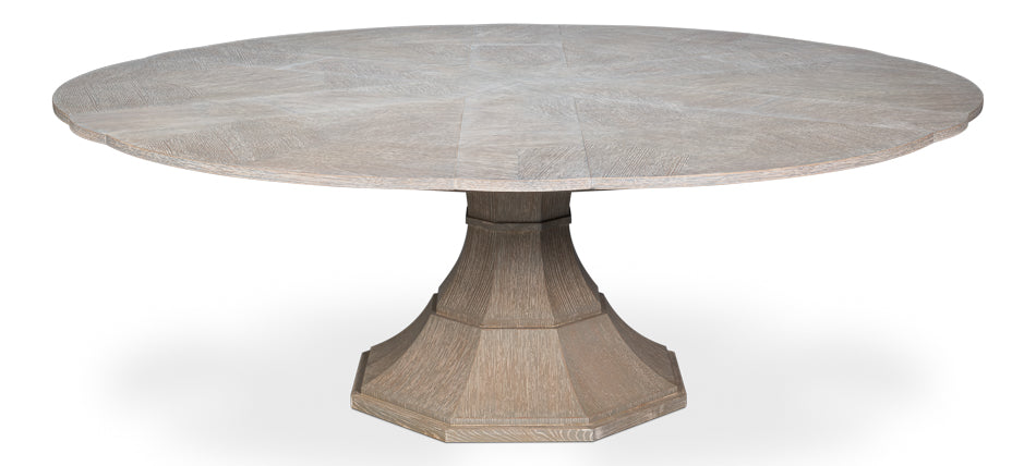 Giselle Jupe Table,Large,Moonskin by Sarreid Ltd - view 5