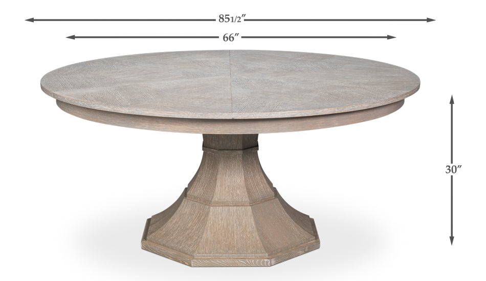 Giselle Jupe Table,Large,Moonskin by Sarreid Ltd - view 7