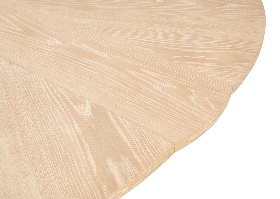 Tower Jupe Dining Table,Med,Bleached Oak by Sarreid Ltd - view 9