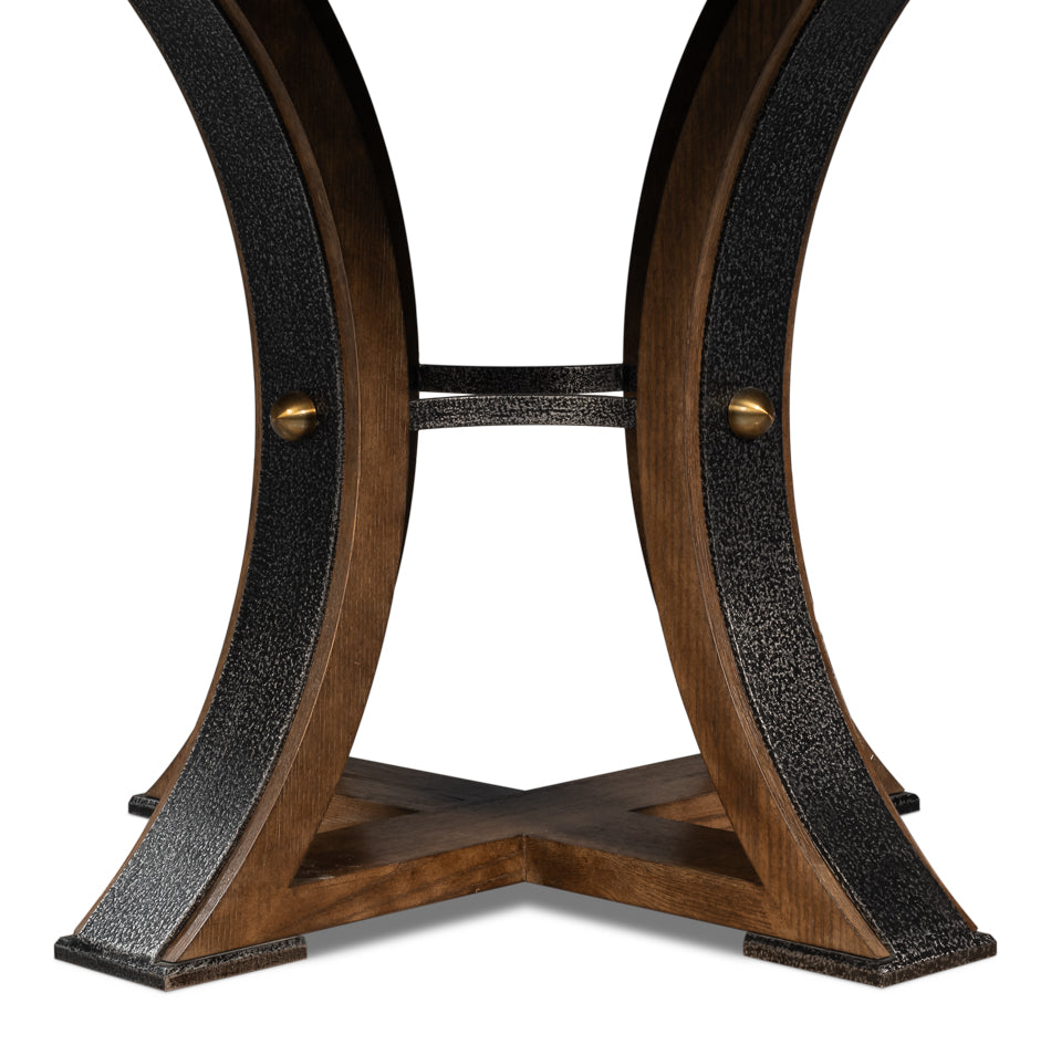 Tower Jupe Dining Table, Med,Light Mink by Sarreid Ltd - view 11