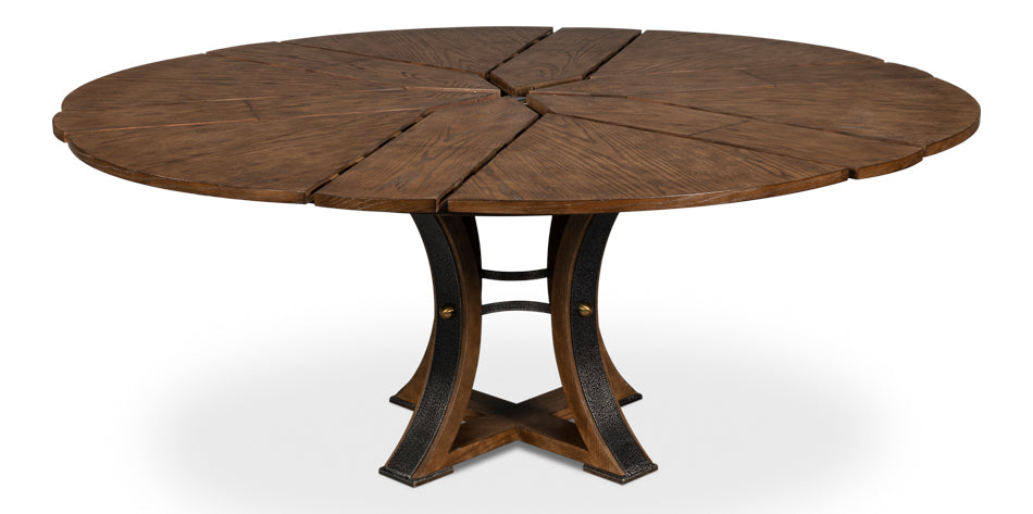 Tower Jupe Dining Table, Med,Light Mink by Sarreid Ltd - view 4