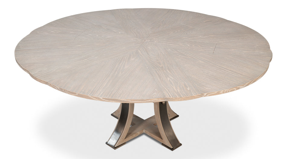 Tower Jupe Dining Table, Med,Moonskin by Sarreid Ltd - view 8