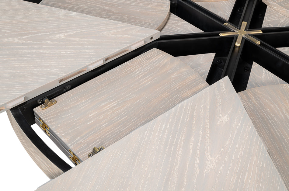 Tower Jupe Dining Table, Med,Moonskin by Sarreid Ltd - view 9