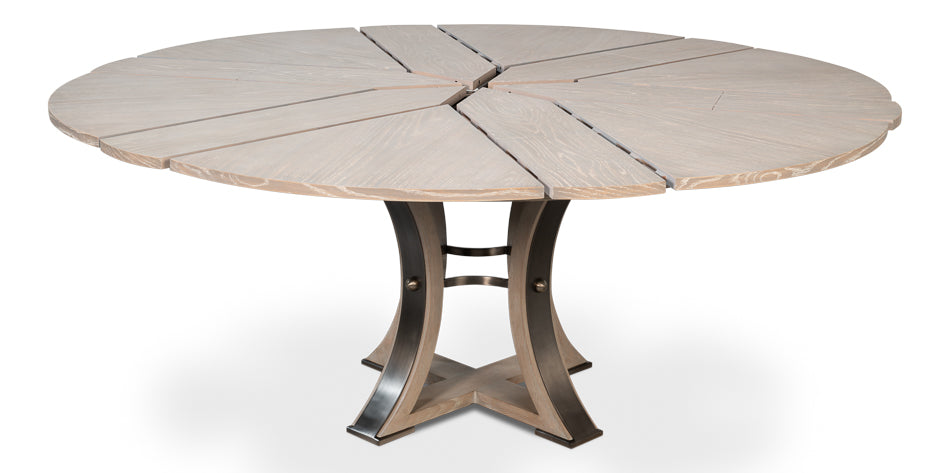 Tower Jupe Dining Table, Med,Moonskin by Sarreid Ltd - view 4