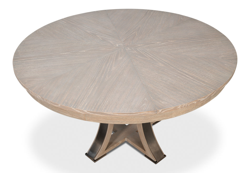 Tower Jupe Dining Table, Med,Moonskin by Sarreid Ltd - view 6