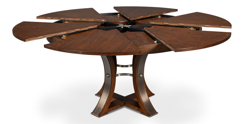 Tower Jupe Dining Table, Med,Palladio by Sarreid Ltd - view 2