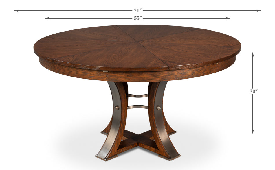 Tower Jupe Dining Table, Med,Palladio by Sarreid Ltd - view 7