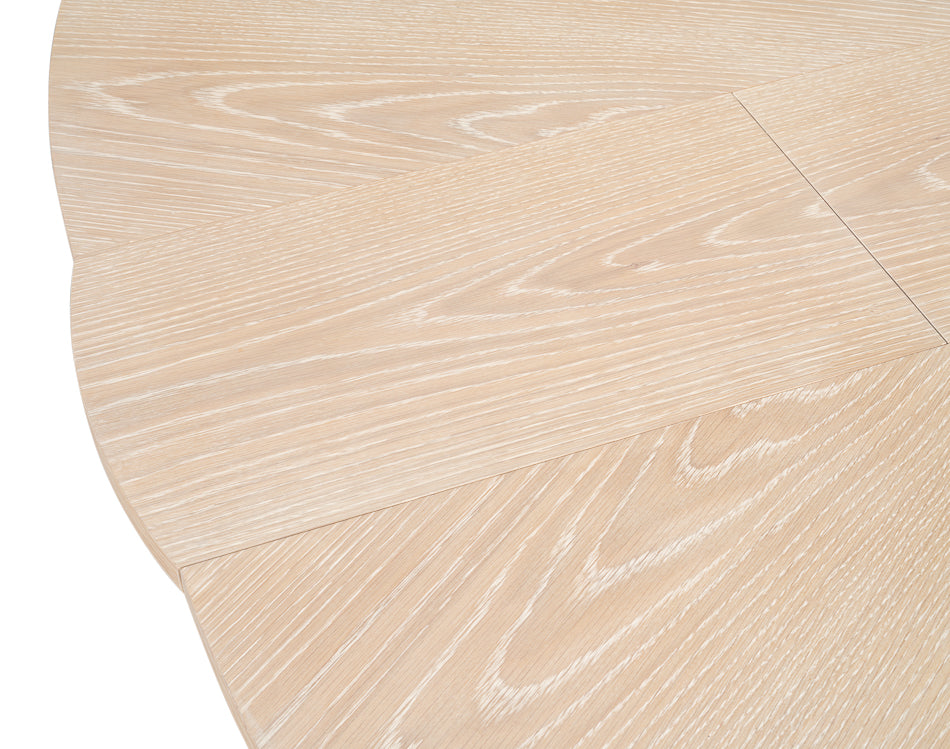 Tower Jupe Dining Table,Lrg,Bleached Oak by Sarreid Ltd - view 10