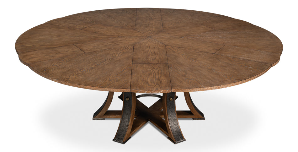 Tower Jupe Dining Table,Lrg,Light Mink by Sarreid Ltd - view 8