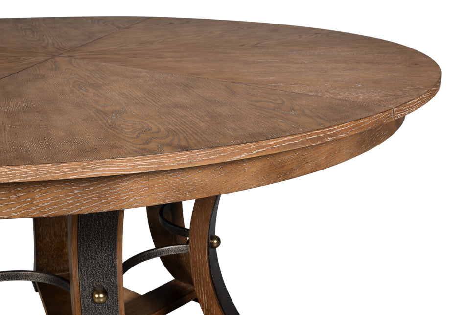 Tower Jupe Dining Table,Lrg,Light Mink by Sarreid Ltd - view 10