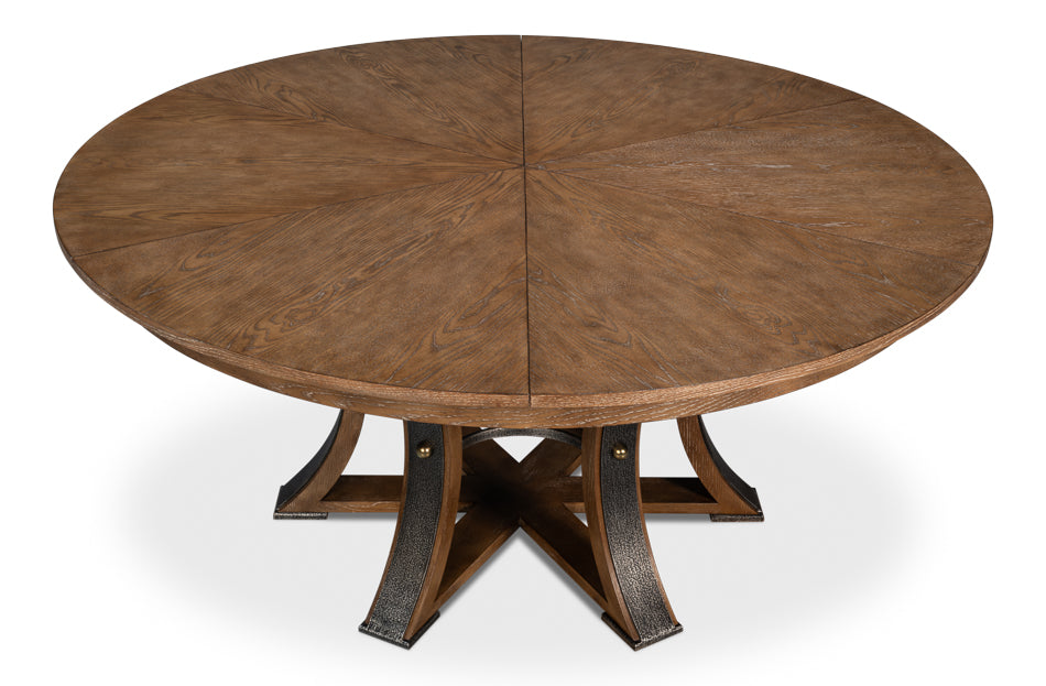 Tower Jupe Dining Table,Lrg,Light Mink by Sarreid Ltd - view 6
