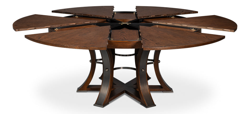 Tower Jupe Dining Table,Lrg,Palladio by Sarreid Ltd - view 2