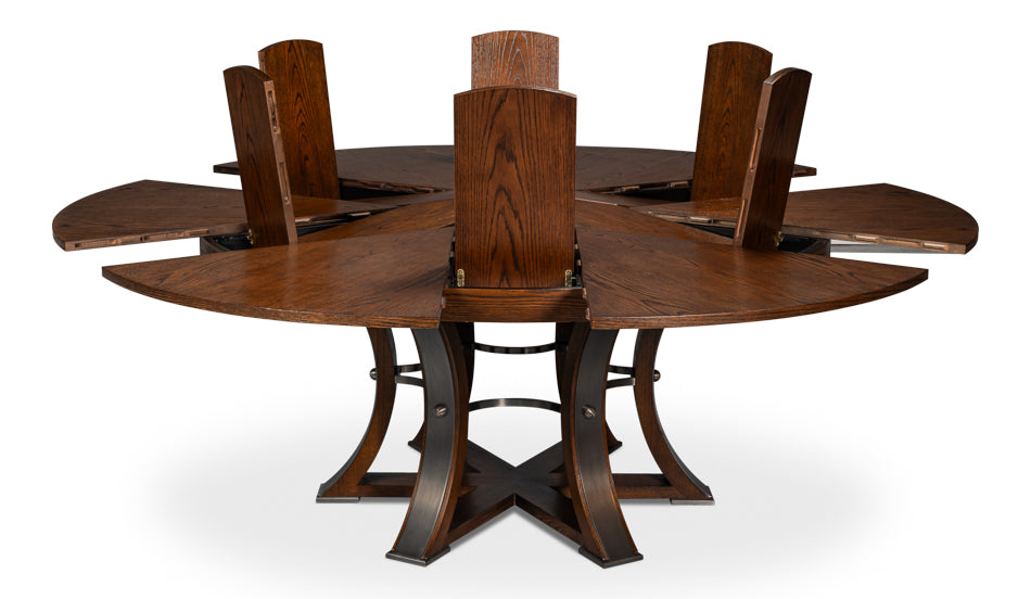 Tower Jupe Dining Table,Lrg,Palladio by Sarreid Ltd - view 3