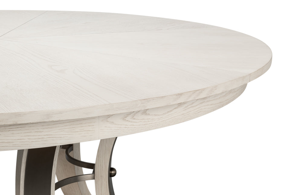 Tower Jupe Dining Table,Lrg,Working Wht by Sarreid Ltd - view 10