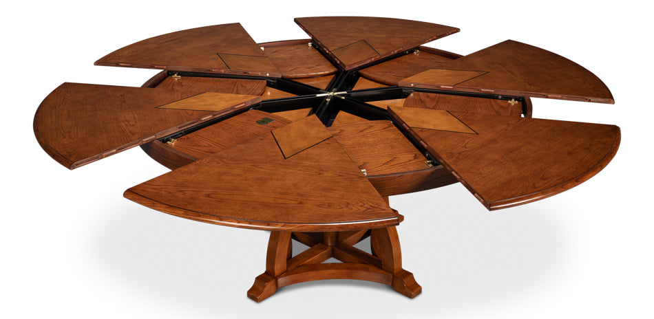 Austin Jupe Dining Table,Large,Walnut by Sarreid Ltd - view 8