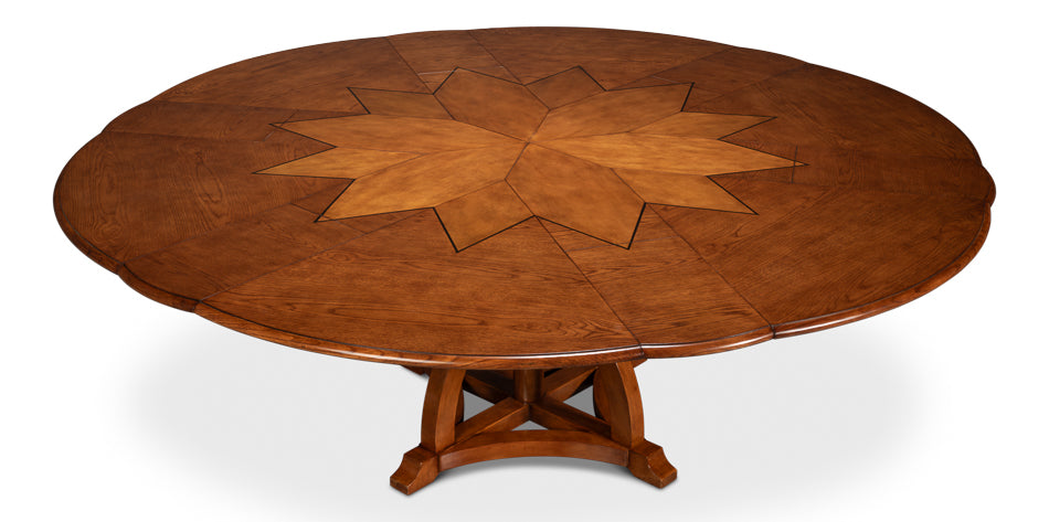 Austin Jupe Dining Table,Large,Walnut by Sarreid Ltd - view 9