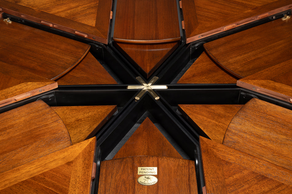 Walnut Jupe Dining Table, Ex-Large by Sarreid Ltd - view 10