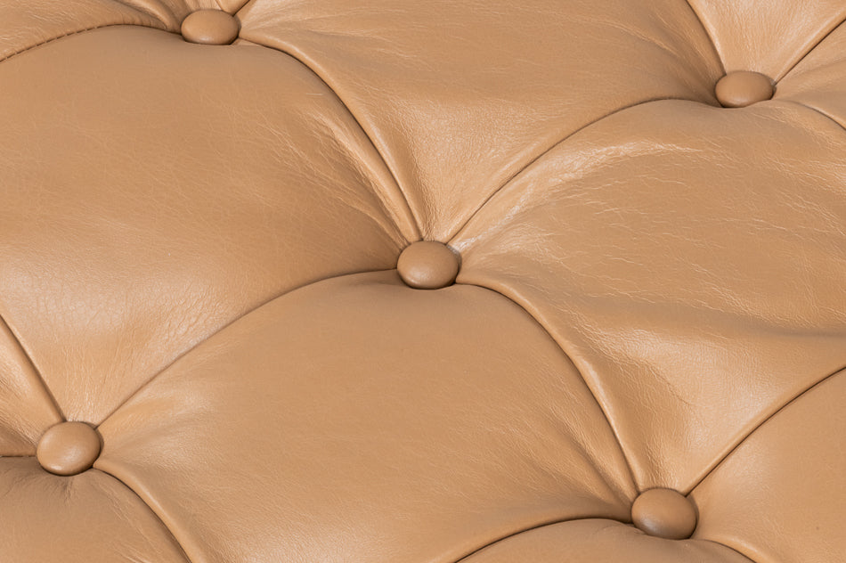 Corbet Cocktail Ottoman, Caramel Brown by Sarreid Ltd - view 5
