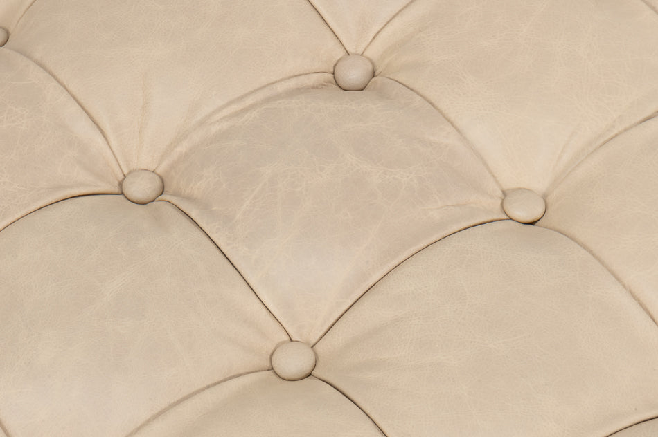 Corbet Cocktail Ottoman, Cappucino White by Sarreid Ltd - view 12