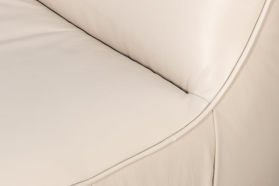 Kennett Swivel Chair,Crystal White Leath by Sarreid Ltd - view 6
