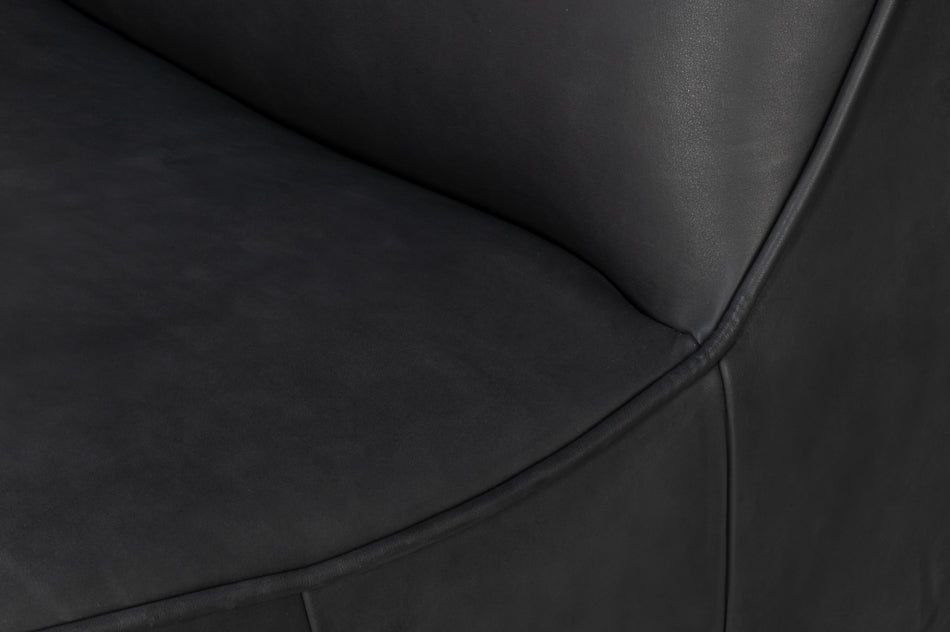 Kennett Swivel Chair,Santoni Black by Sarreid Ltd - view 6