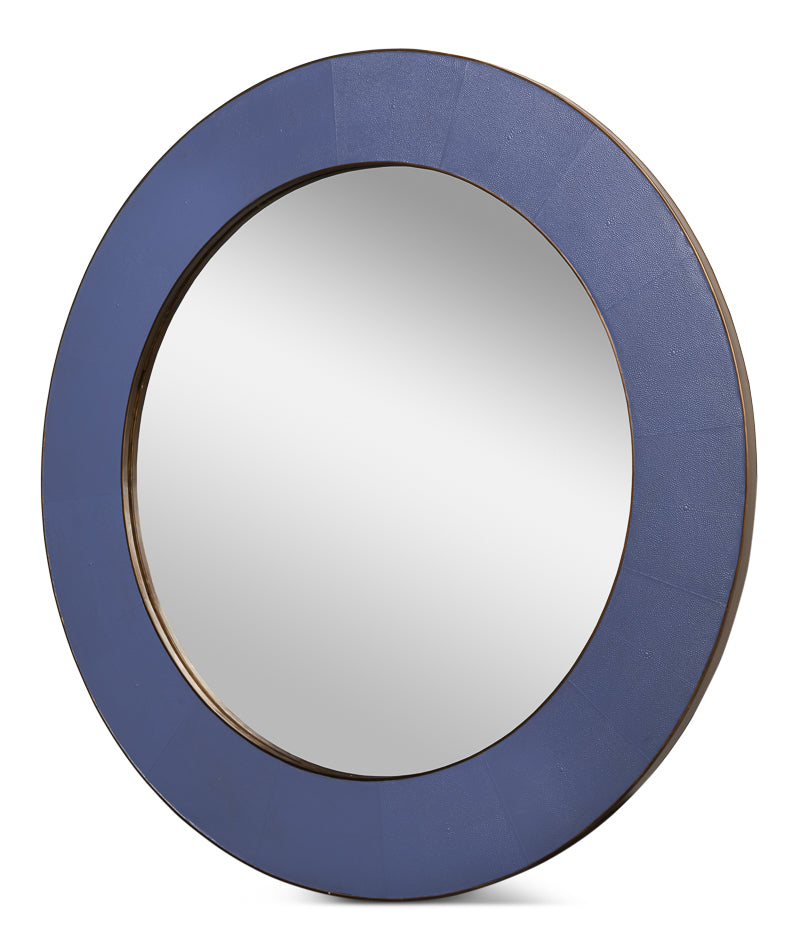 Judith Mirror,Shagreen,Marlin by Sarreid Ltd - view 2