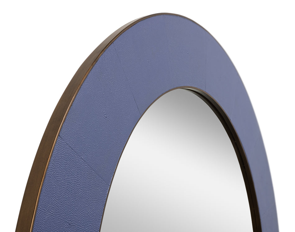 Judith Mirror,Shagreen,Marlin by Sarreid Ltd - view 4