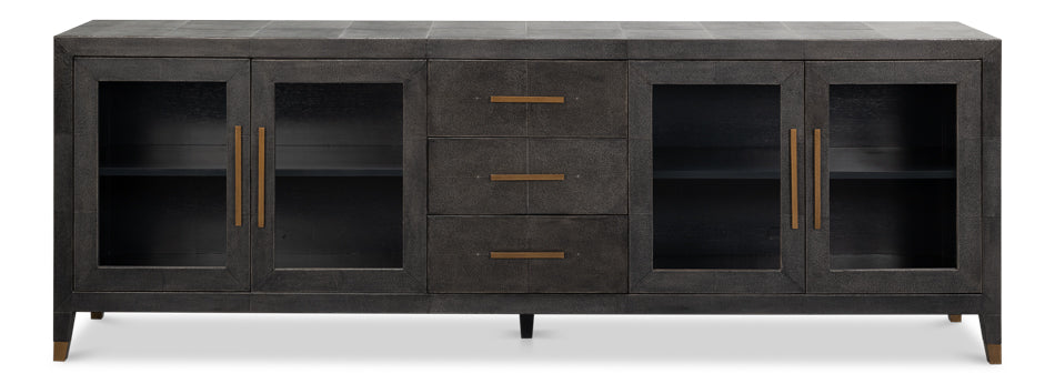 Desmond Sideboard,Shagreen,Antique Grey by Sarreid Ltd - view 2