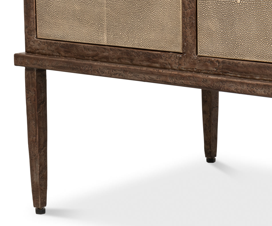 Roland Sideboard,Shagreen,Charcoal Grey by Sarreid Ltd - view 10
