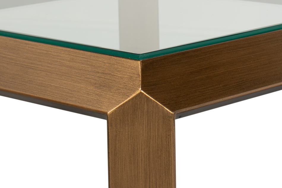 Gilbert Shagreen Side Table, Tawny Brown by Sarreid Ltd - view 11
