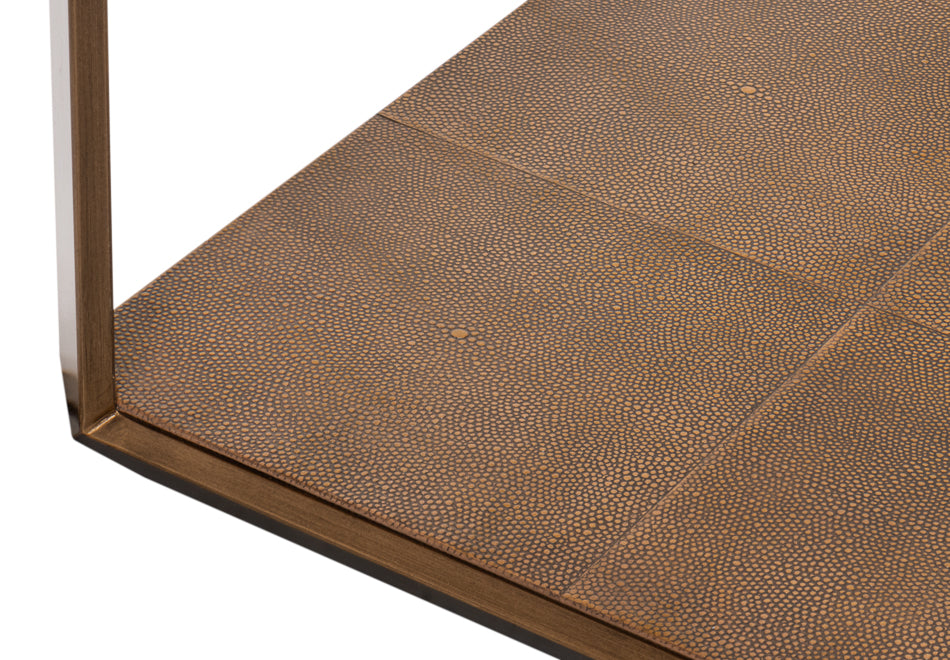 Gilbert Shagreen Cocktail Tbl,Tawnybrown by Sarreid Ltd - view 10